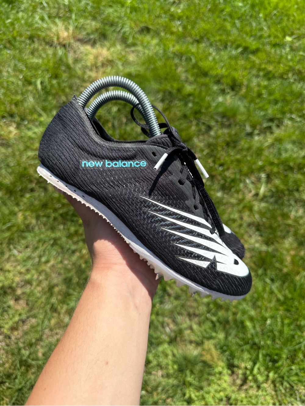 Women’s New Balance MD500 Racing Black White Track Spikes WMD500B7 Size 7.5